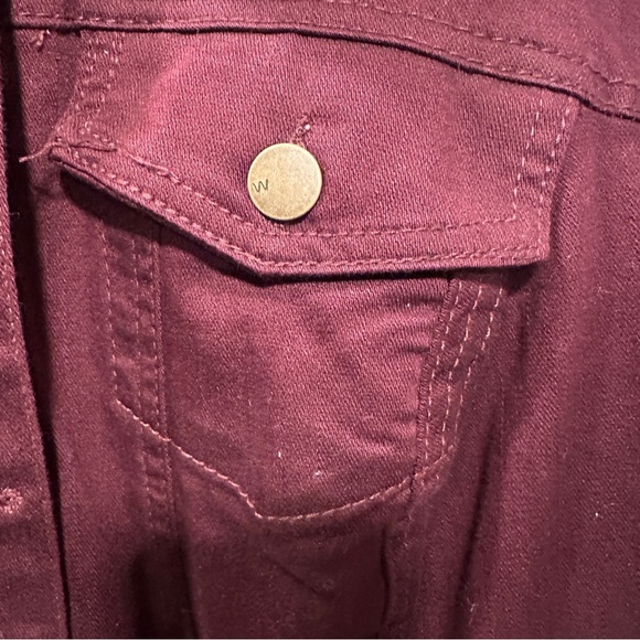 Westport Women's Deep Burgundy Jean Jacket - 2X - Picture 4 of 9